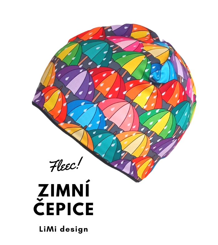 Zimní čepice DEŠTNÍKY s fleecem