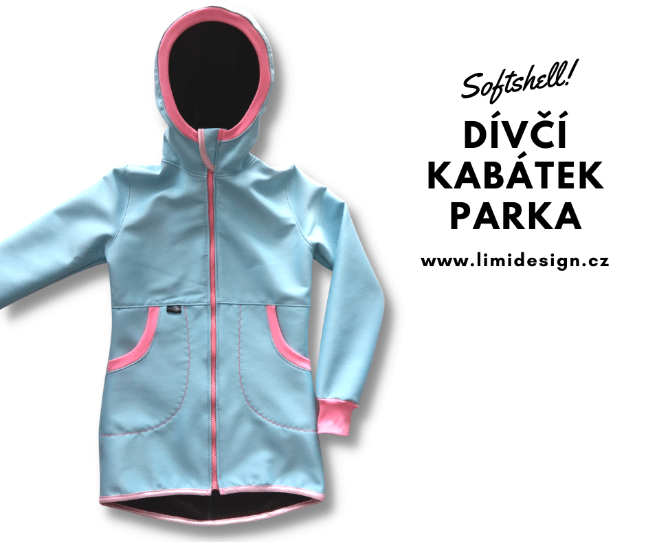 Dívčí softshellový kabátek s fleecem - VZORNÍK jednobarevný