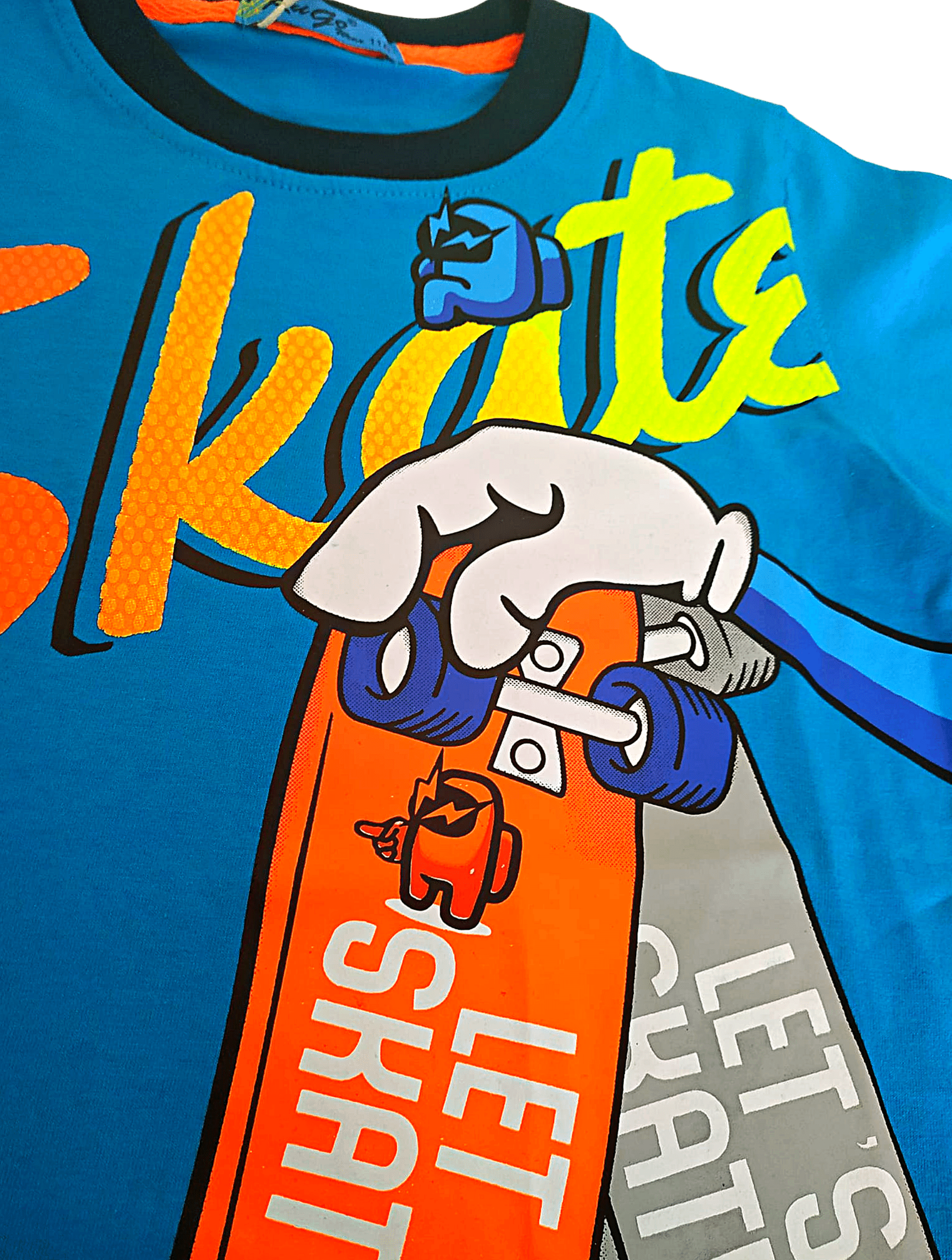 Chlapecké tričko SKATE Among, modré, vel. 116, 128, 134