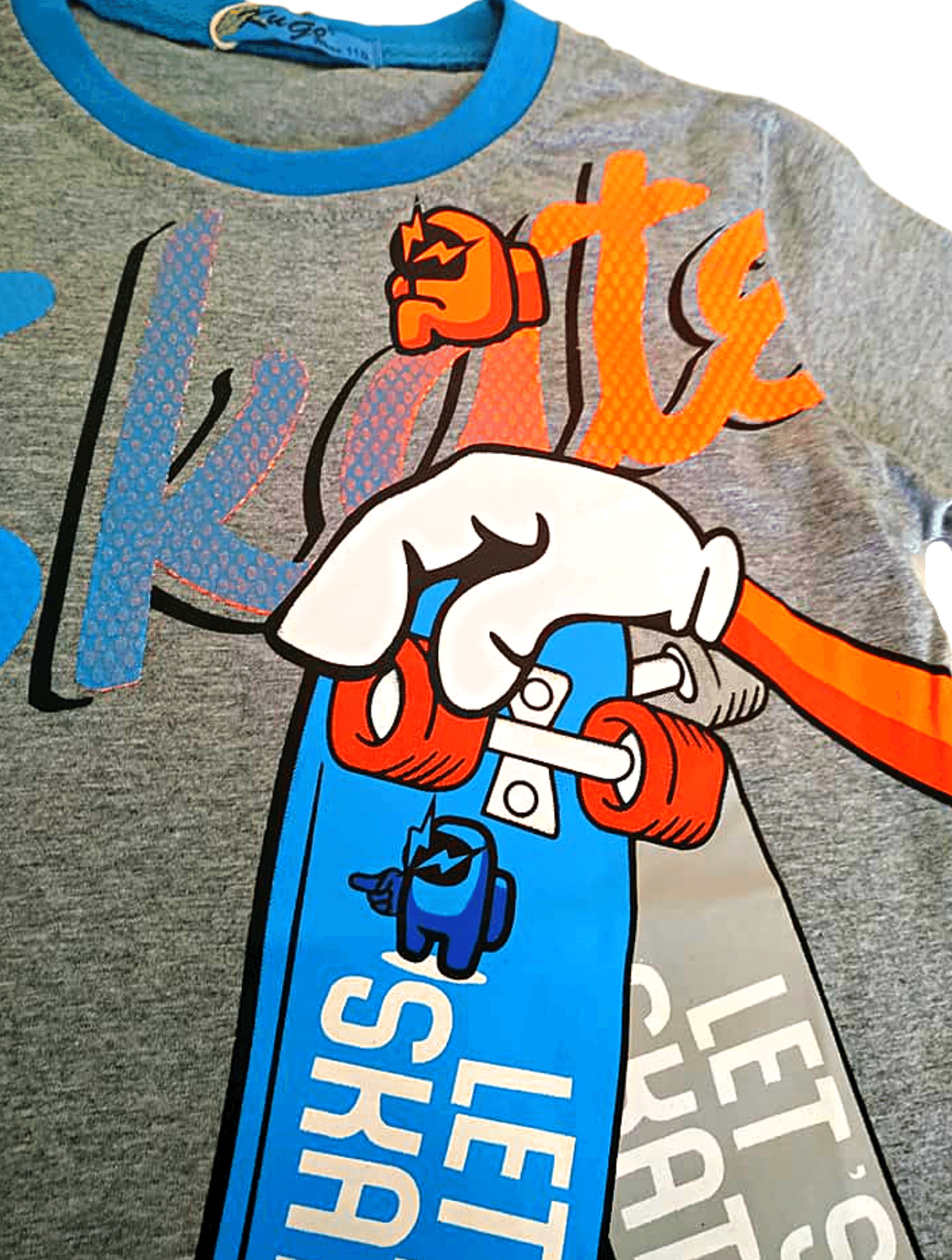 Chlapecké tričko SKATE Among, šedé, vel. 128