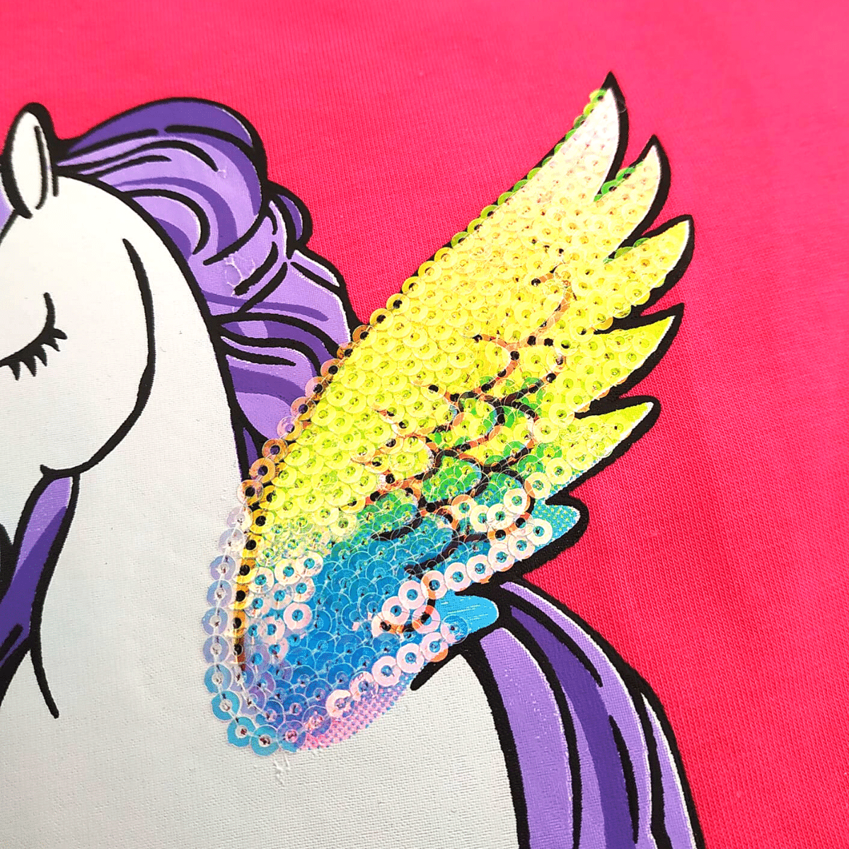 Dívčí triko tunika UNICORN K prodloužené, růžová - fuchsie, vel. 140 - 152
