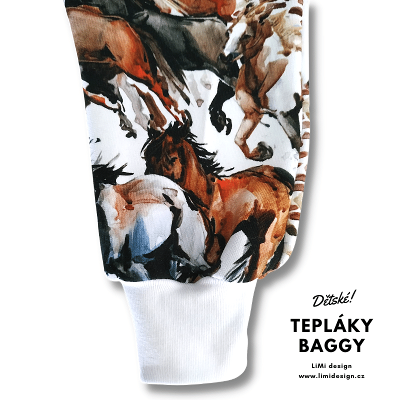 Teplákové BAGGY, koně