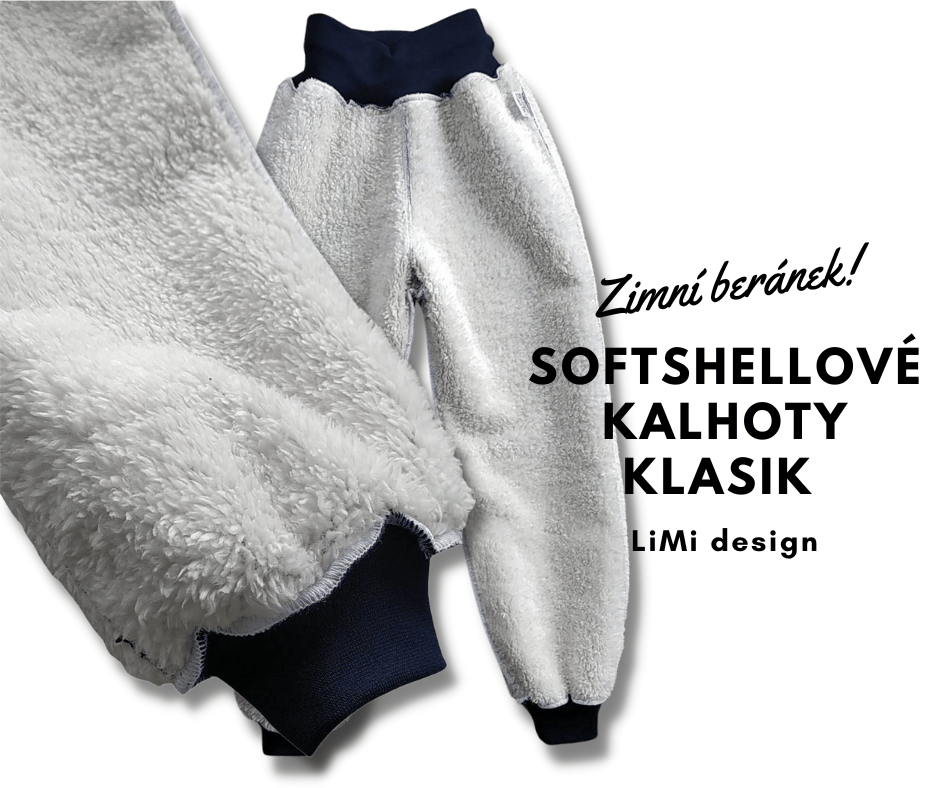 VZORNÍK - Dívčí a chlapecké softshellové kalhoty s beránkem - COOL