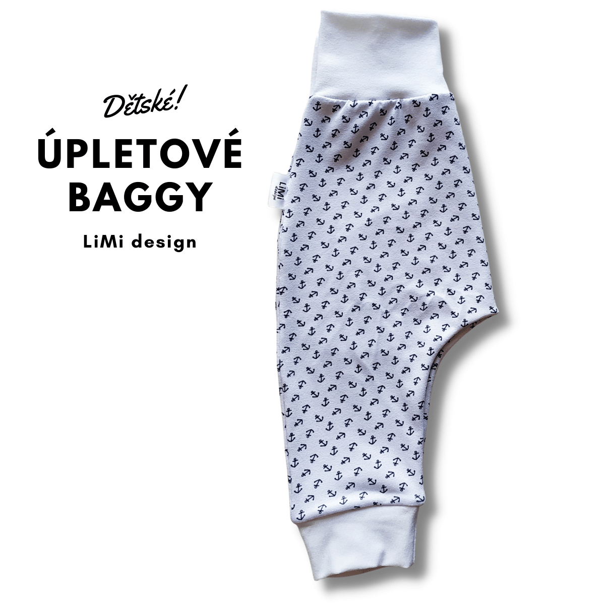 Úpletové BAGGY KOTVY, vhodné i na látkovou plenu