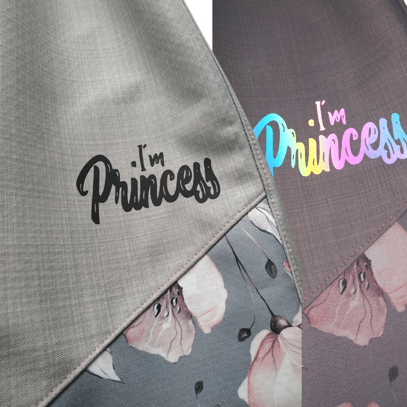 Dívčí jarní softshellové kalhoty - šedé / ....I´m Princess