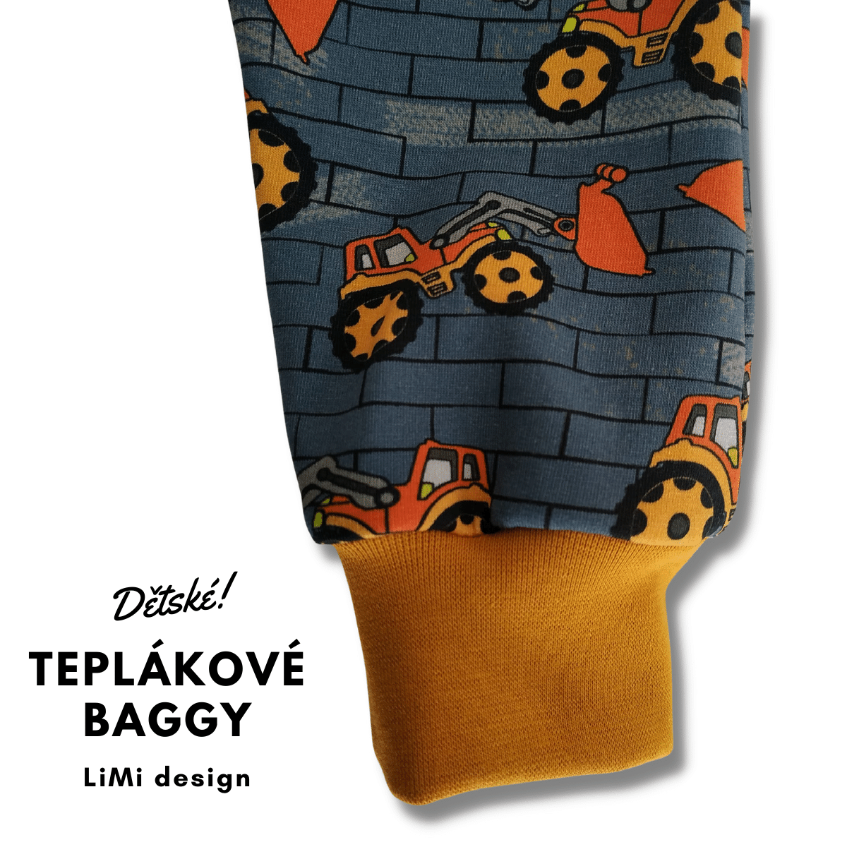 Teplákové BAGGY, nakladače, vhodné i na látkovou plenu
