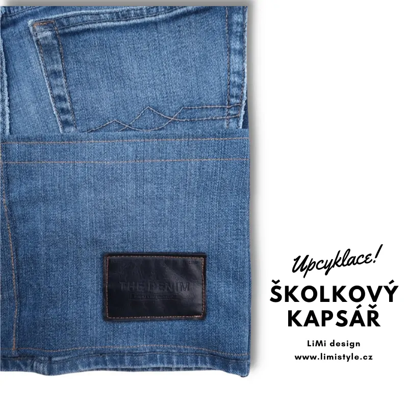 UPCY KAPSÁŘ - džínový, 5x kapsa