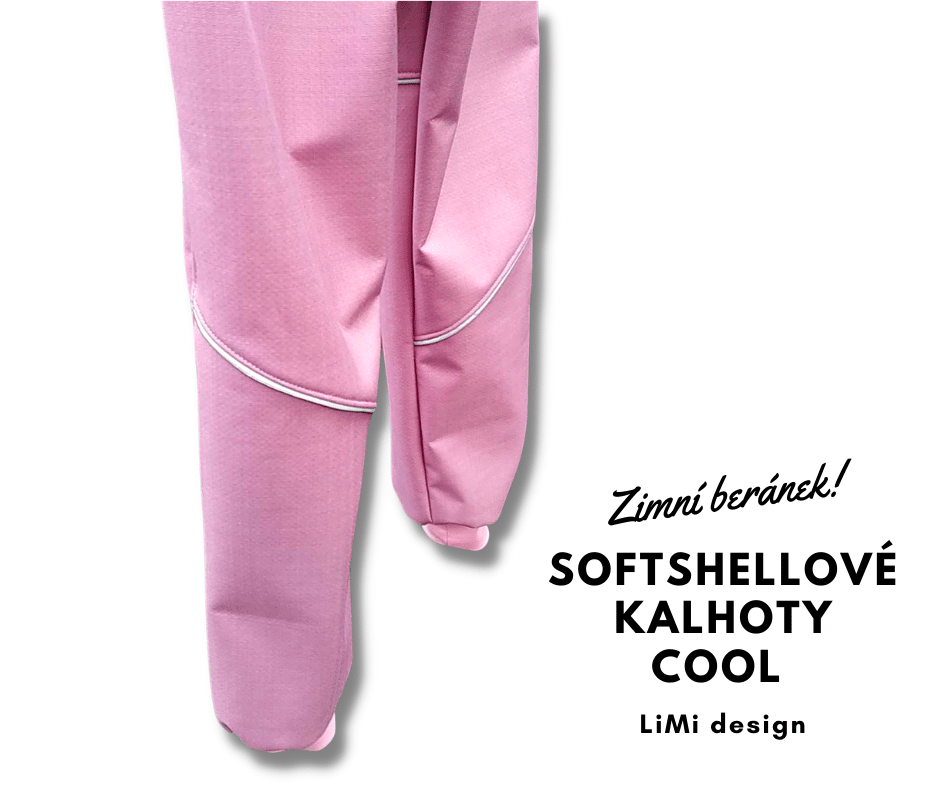 VZORNÍK - Dívčí a chlapecké softshellové kalhoty s beránkem - COOL